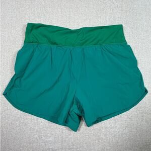 Spyder Women XL Green Running Shorts Lightweight Athletic Training Activewear